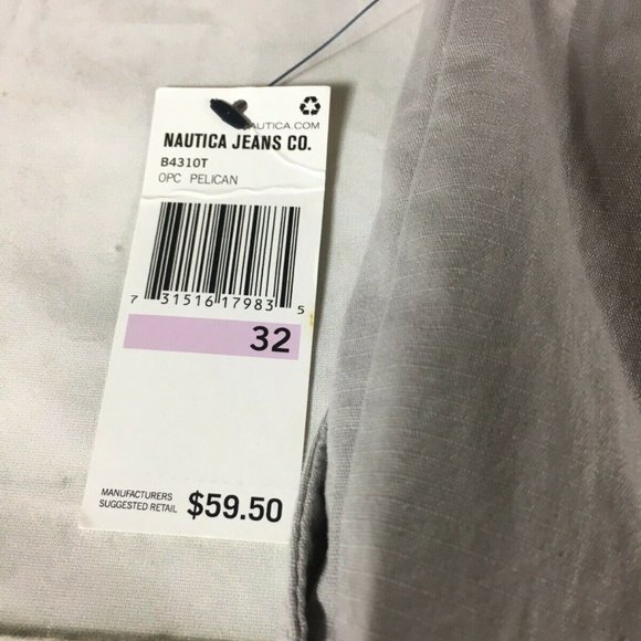 NAUTICAL JEANS CO Mens 32 CARGO Classic Fit Shorts Tan Multi Pocket NWT $59 MSRP - Picture 4 of 8